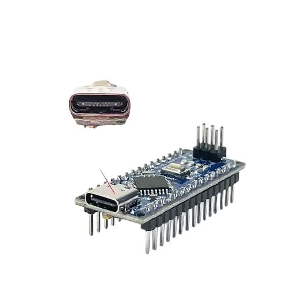 Arduino Nano ATmega328 con USB Tipo-C – Microcontrolador Compacto y Potente para Proyectos Electrónicos