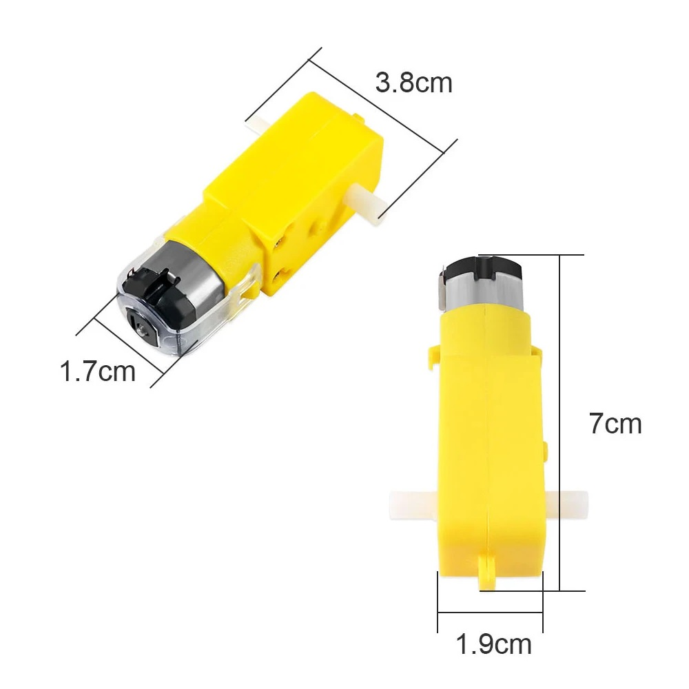 Motorreductor TT Amarillo 3–9V para Robótica y Arduino